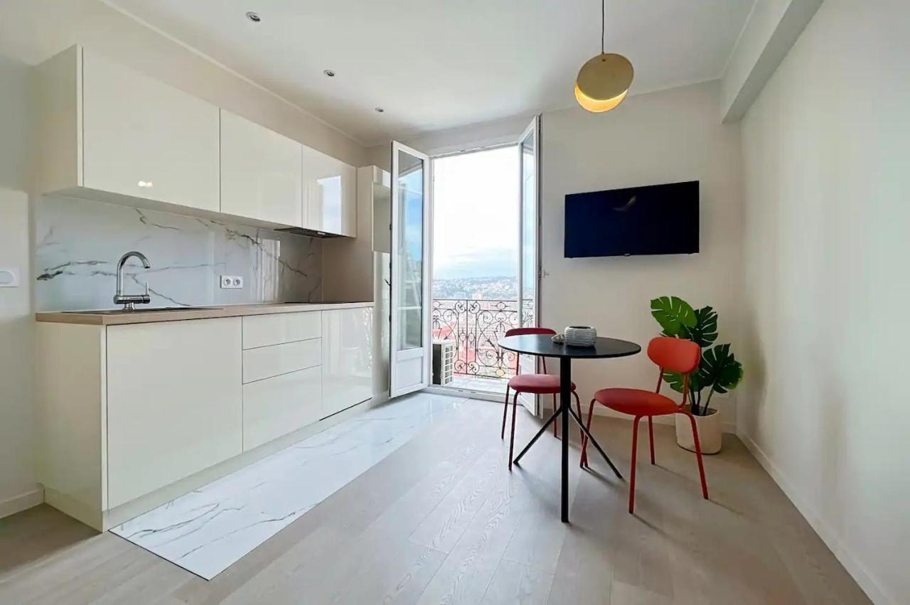 Ferienwohnung Le Panoramique Nizza Exterior foto